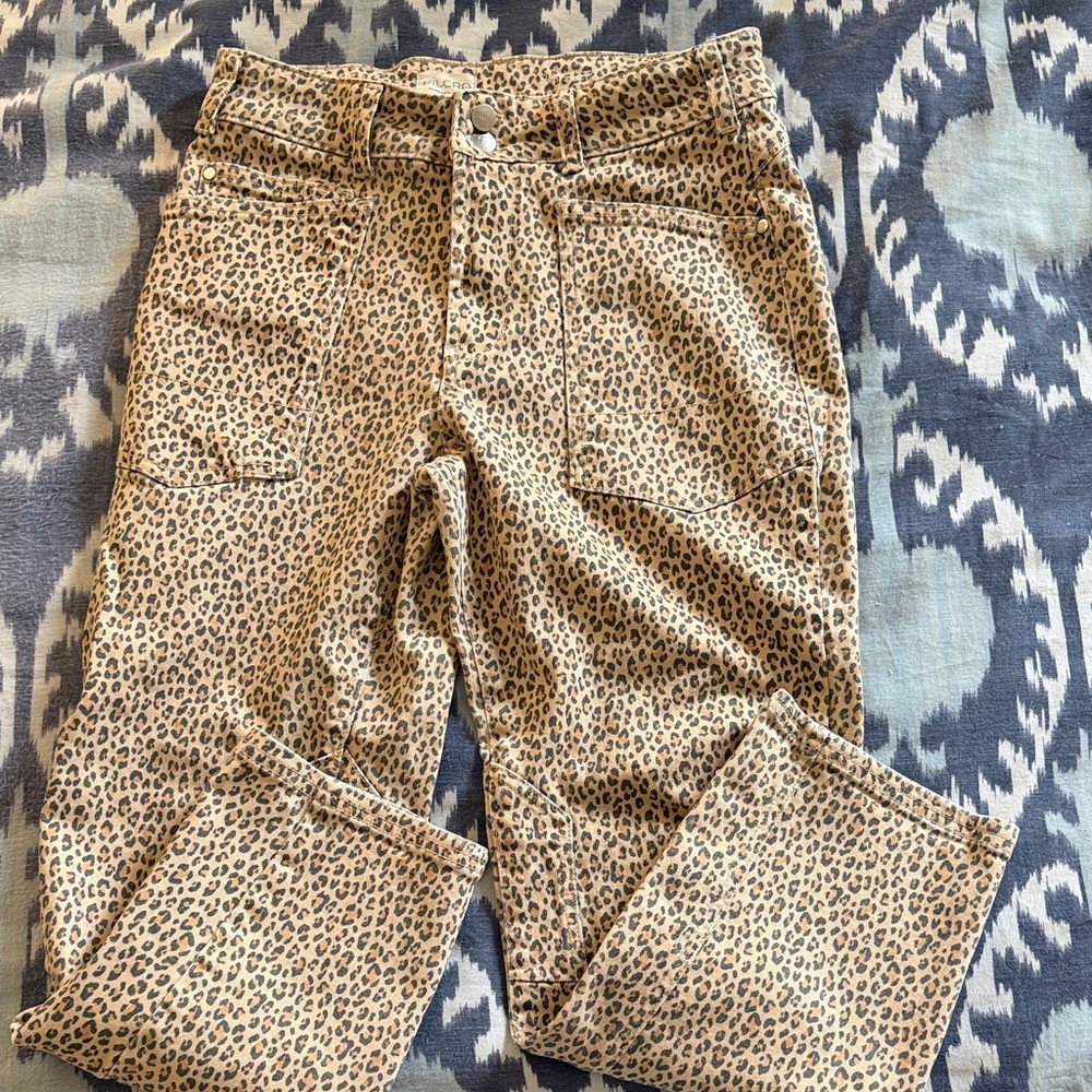 Pilcro Leopard Print Pants